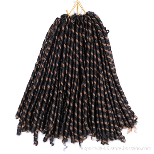 Straight 14 inch Soft Locs Synthetic Hair Extension Short Faux Locs Crochet Braids Afro Dreadlock Twist